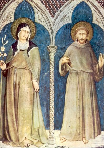 Franciscus & Clara - afbeelding heiligen.net